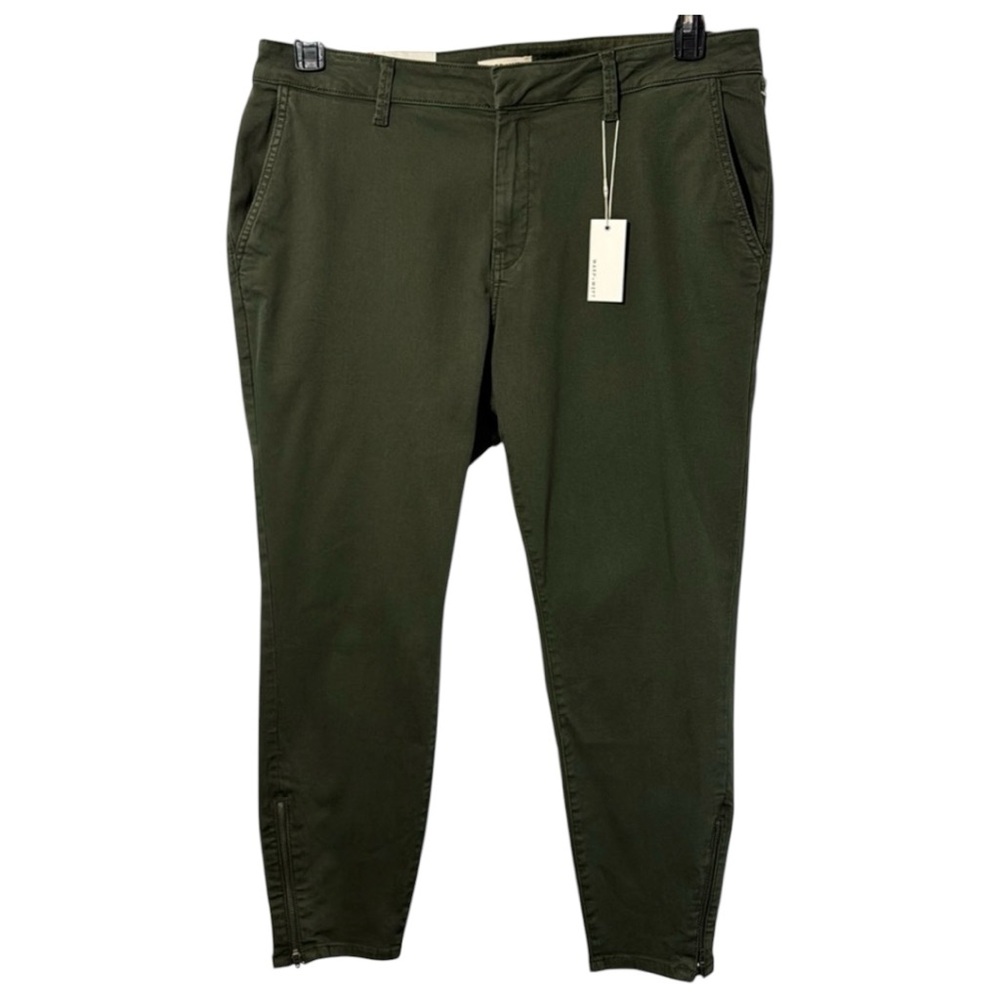 Warp +‎ Weft Jeans Green Weekday Skinny Zipper Cuffs in Size 18  NWT